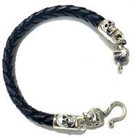 Bracciale Manuel Bozzi Uomo in Argento BRACCIALE UOMO_CORDA_TESCHI - BRACCIALE UOMO_CORDA_TESCHI